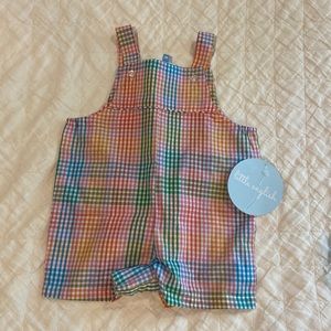 Little English plaid romper